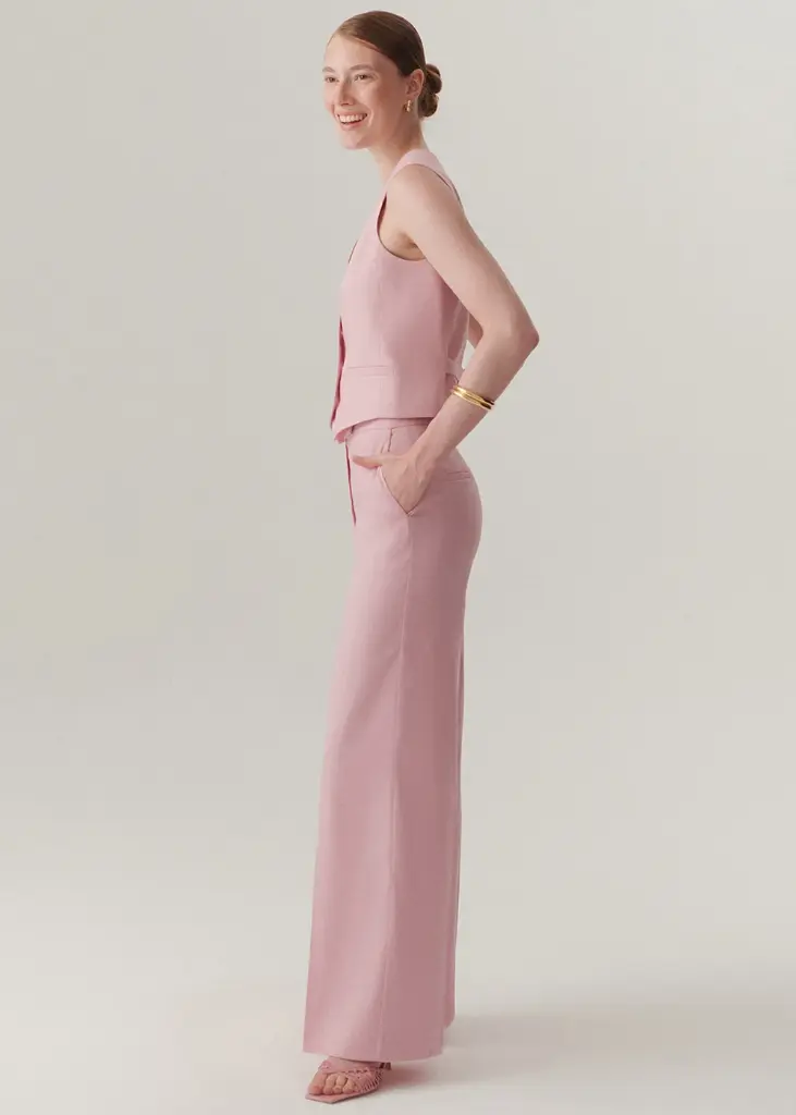 EXQUİSE RAHAT KALIP PUDRA KETEN PANTOLON