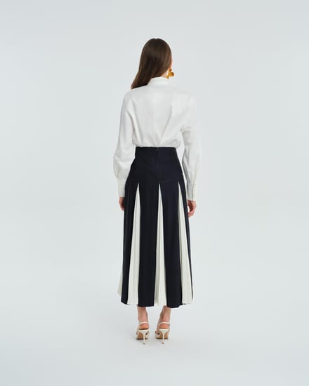 Vuu Keten Parçalı Etek