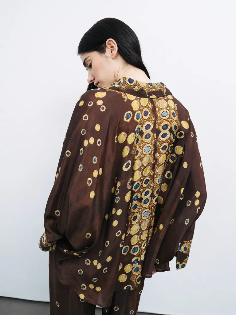 Nocturne Dökümlü Desenli Gömlek 