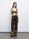 Nocturne Desenli Dökümlü Pantolon