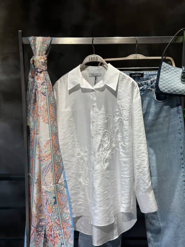 Cloche Beyaz Gömlek