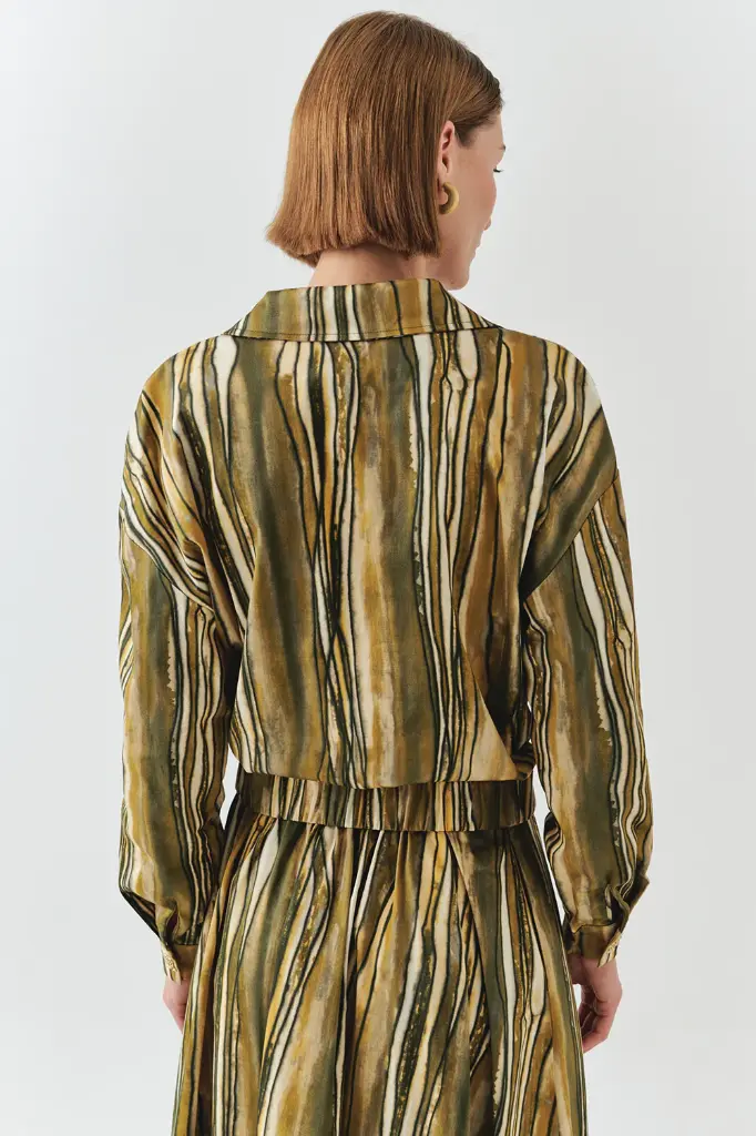 Desenli Bomber Ceket