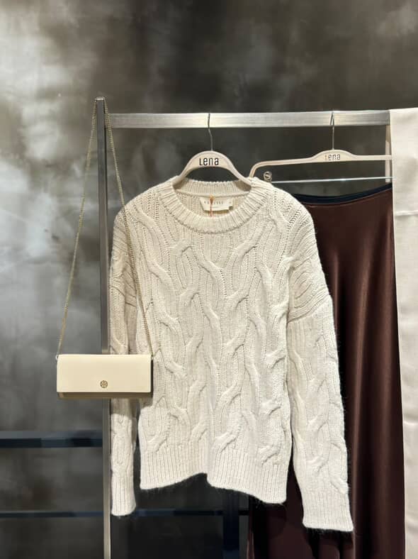 İnci Detaylı Örgü Triko Kazak