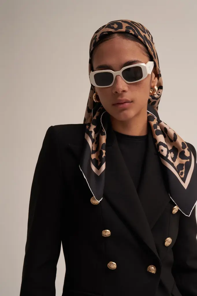MORENO SİLK LEOPAR SCARF