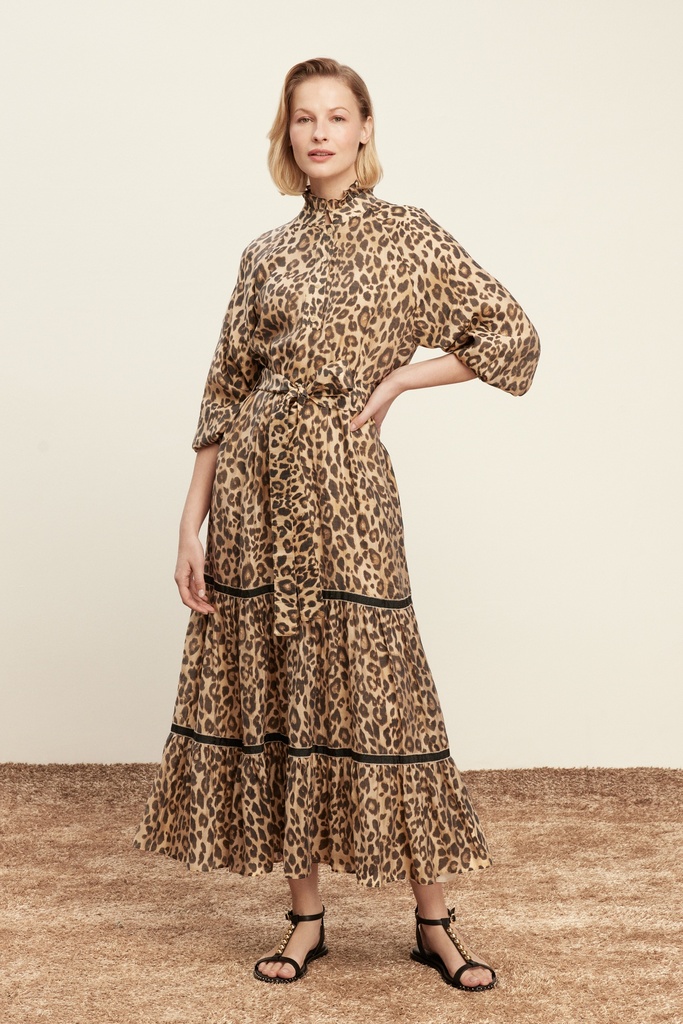 VENÖVE MASHA ELBİSE LEOPAR