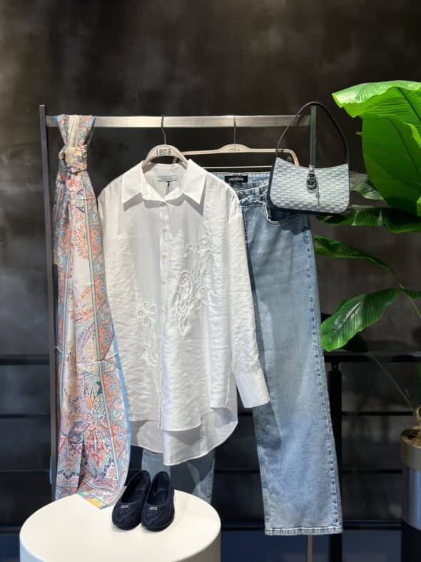 Cloche Beyaz Gömlek