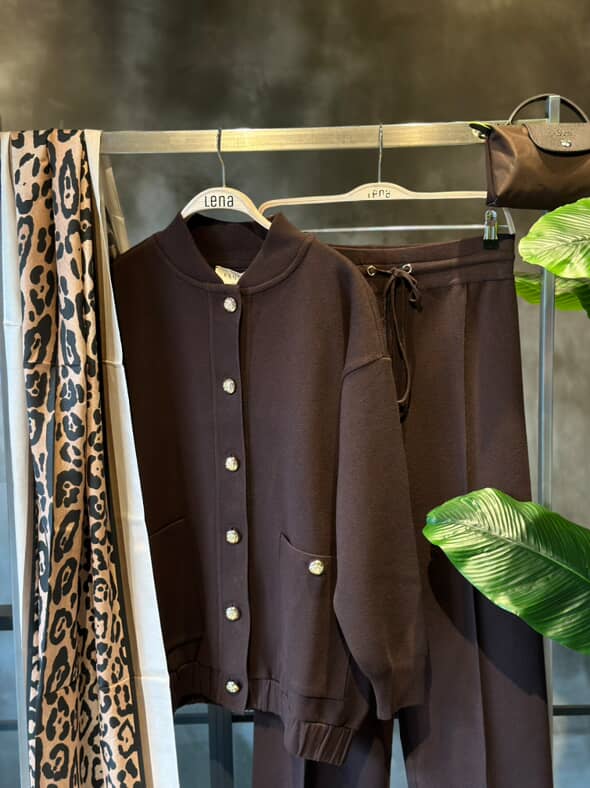 Kahverengi Triko Pantolon