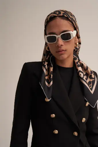 MORENO SİLK LEOPAR SCARF