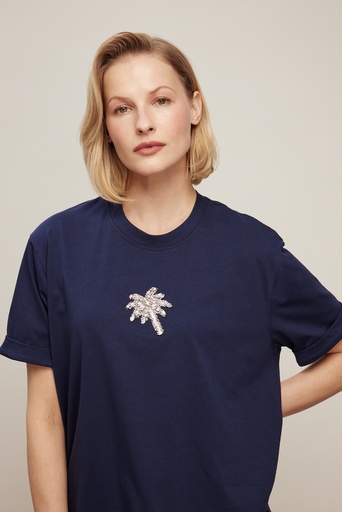 VENÖVE LOLA TSHIRT LACİVERT