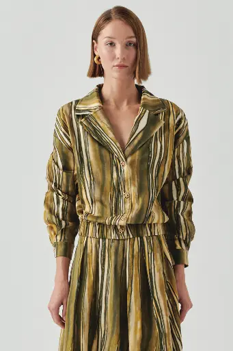 Desenli Bomber Ceket