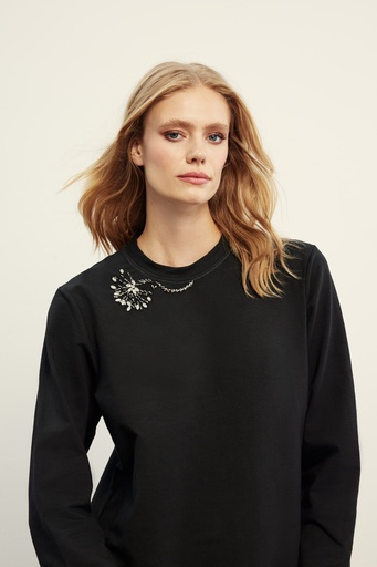 VENÖVE SUNE BLUZ SİYAH