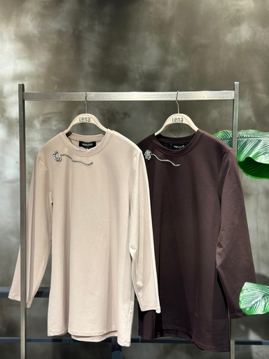 VENÖVE SUNE BLUZ KAHVERENGİ